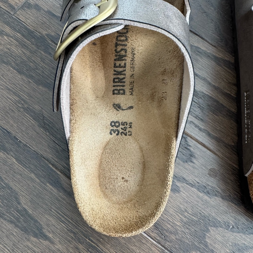 Birkenstock Arizona Big Buckle Sandals -  Sz EU 38 in Graceful Taupe - Picture 5 of 6